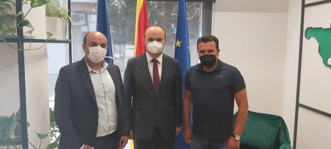 Vali Canalp, Kuzey Makedonya Başbakanı Zaev İle Görüştü