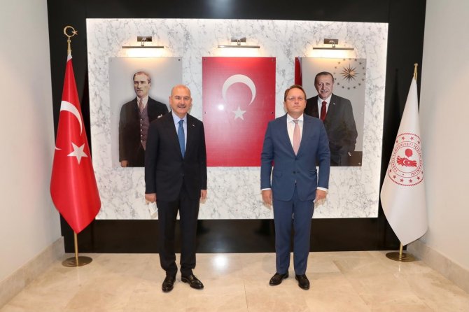 İ̇çişleri Bakanı Soylu, Ab Genişleme Ve Komşuluk Politikası Komiseri Varhelyi’yi Kabul Etti