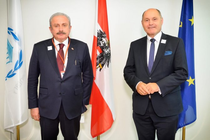 Şentop, Avusturya’da Meclis Başkanı Ve Parlamentolar Arası Birlik Başkanı İle Bir Araya Geldi