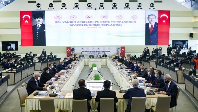 6 Bakan Son Dönemde Yaşanan Afet Ve Sel Felaketlerini Değerlendirmek Üzere Toplandı