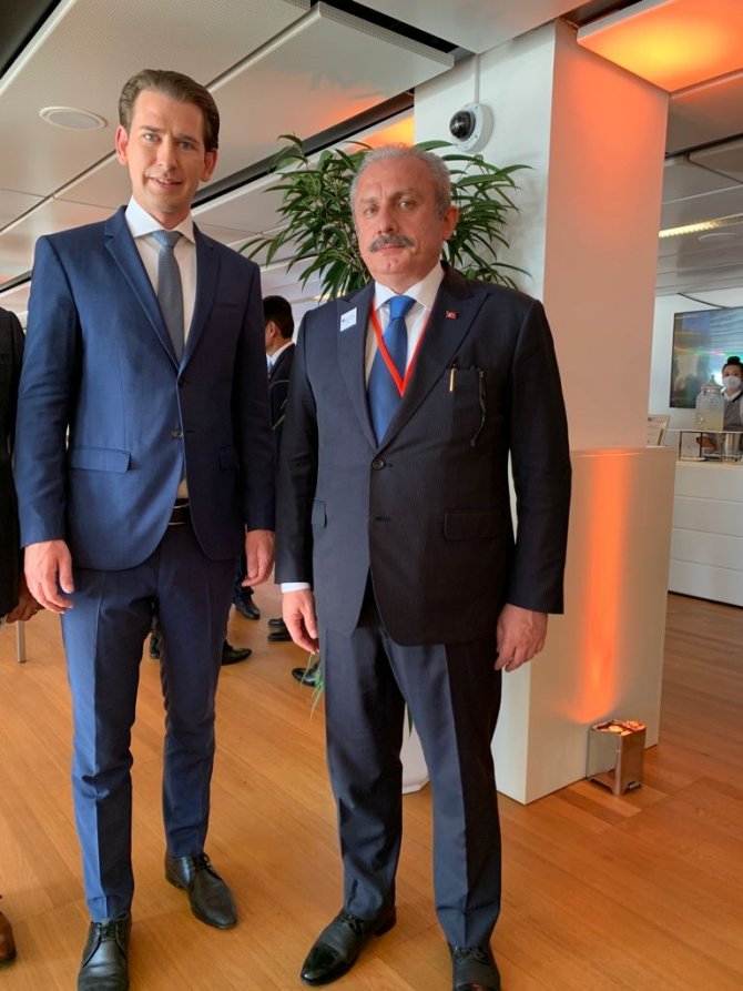 Tbmm Başkanı Şentop, Avusturya Başbakanı Kurz İle Bir Araya Geldi