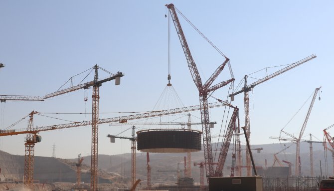 Akkuyu Ngs’nin İkinci Güç Ünitesine İç Koruma Kabuğunun İkinci Katmanı Kuruldu