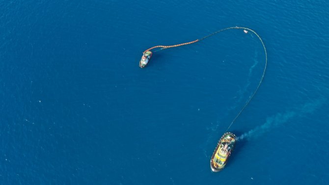 Akdeniz’de Oluşan Petrol Kirliliğine Karşı Başlatılan Temizlik Çalışmalarında Sona Gelindi