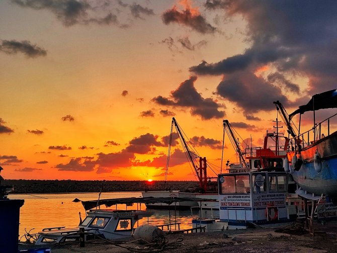 Gün Batımı Manzarası Görenleri Hayran Bıraktı