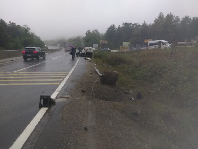 Bolu Dağı’nda Peş Peşe Kazalar Ucuz Atlatıldı