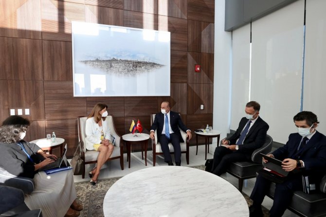 Bakan Çavuşoğlu, Kolombiyalı Ve Venezuelalı Mevkidaşları İle Bir Araya Geldi