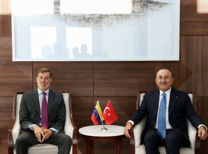 Bakan Çavuşoğlu, Kolombiyalı Ve Venezuelalı Mevkidaşları İle Bir Araya Geldi