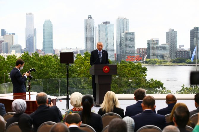 Cumhurbaşkanı Erdoğan, New York’un Merkezindeki Türkevi’ni Açtı