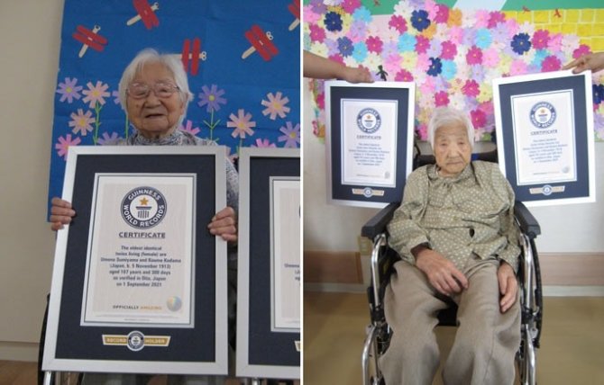 Dünyanın En Yaşlı Tek Yumurta İkizleri Japonya’da Tescillendi