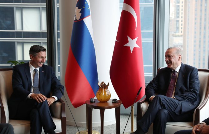 Cumhurbaşkanı Erdoğan, Slovenya Cumhurbaşkanı Pahor İle Bir Araya Geldi