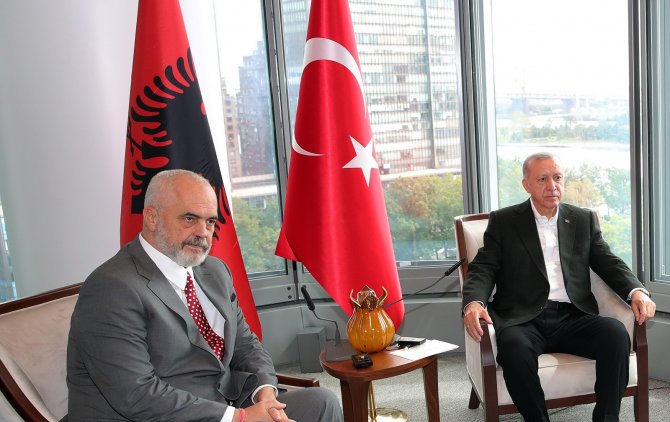 Cumhurbaşkanı Erdoğan, Arnavutluk Başbakanını Rama’yı Kabul Etti