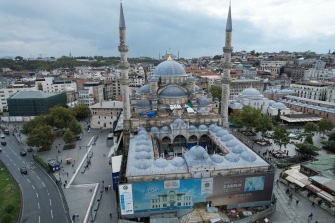 Eminönü’ndeki Yeni Cami’de Restorasyon Çalışmalarının Yüzde 85’i Tamamlandı