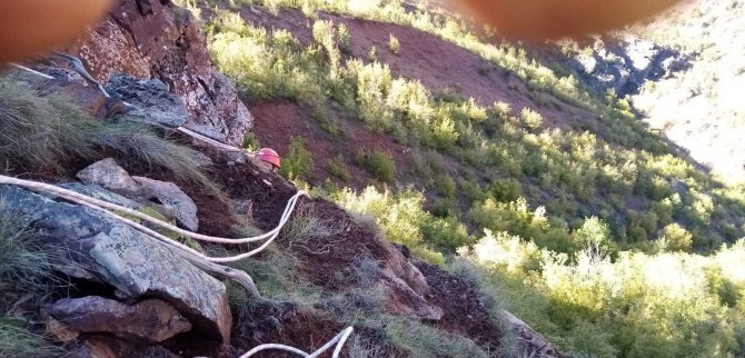 Kayalıklarda Mahsur Kalan Keçiler 3 Gün Sonra Dağcılar Tarafından Kurtarıldı