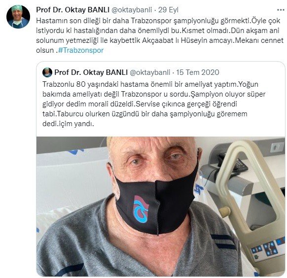 Yoğun Bakımda Bile Trabzonspor’un Maçını Sormuştu, Hayatını Kaybetti