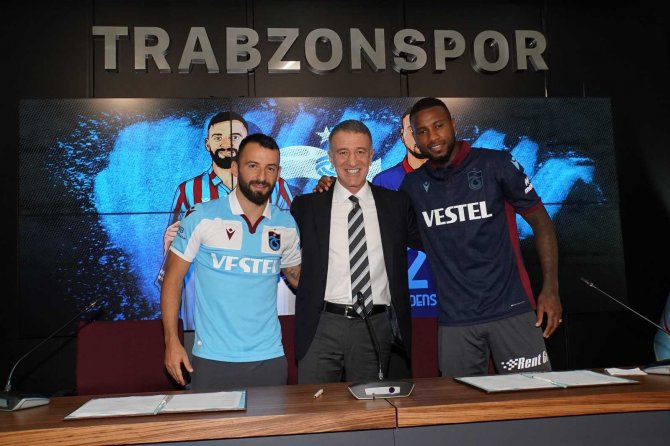 Trabzonspor, Siopis Ve Denswil İçin İmza Töreni Düzenledi