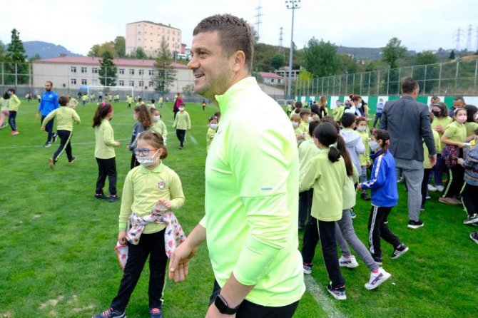 Giresunspor’a Antrenmanda Sevgi Seli