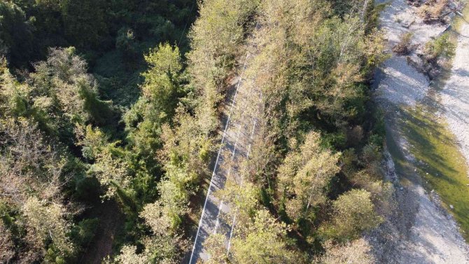 Bartın’da Sonbahar Manzaraları Havadan Görüntülendi