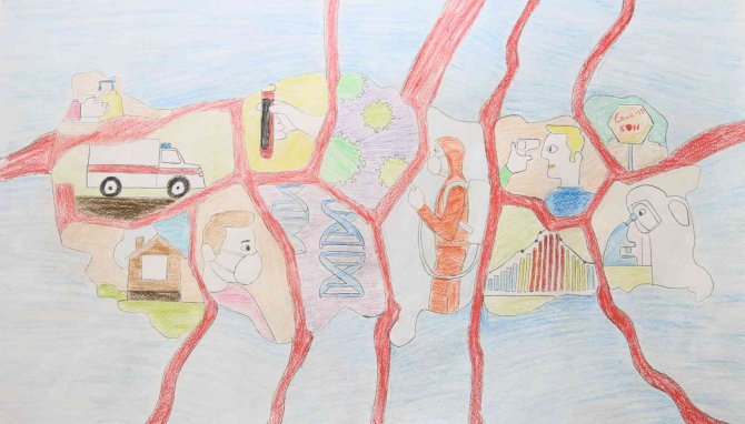 Sağlık Çalışanı Anne Babaların Çocuklarından “Covid-19” Sergisi