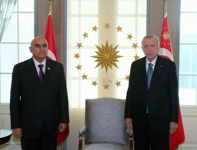 Cumhurbaşkanı Erdoğan, Tacikistan Meclis Başkanı Zokirzoda’yı Kabul Etti