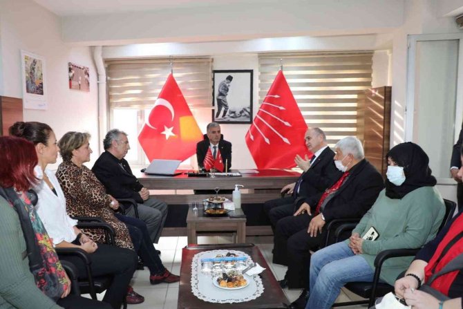 Belediye Başkanı Özlü Chp’nin Yeni Yönetimini Ziyaret Etti