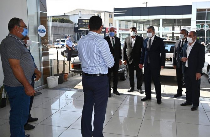 Oto Galericiler Sitesi’nde Korona Virüs Denetimi