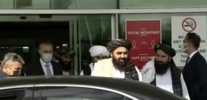 Taliban Hükümetinin Dışişleri Bakan Vekili Emirhan Muttaki Ve Beraberindeki Heyet Ankara’ya Geldi