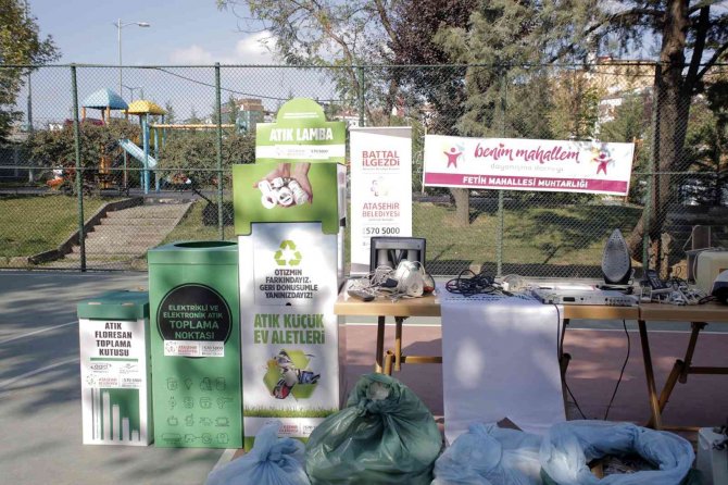 E-atık Günü’nde Ataşehir’de Geri Dönüşüme Dikkat Çekildi