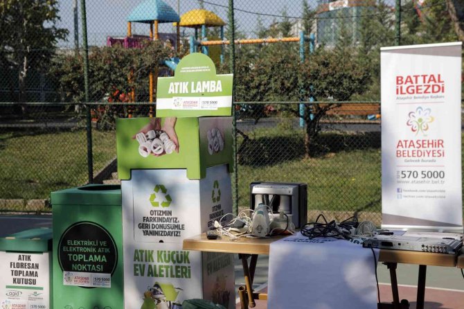E-atık Günü’nde Ataşehir’de Geri Dönüşüme Dikkat Çekildi