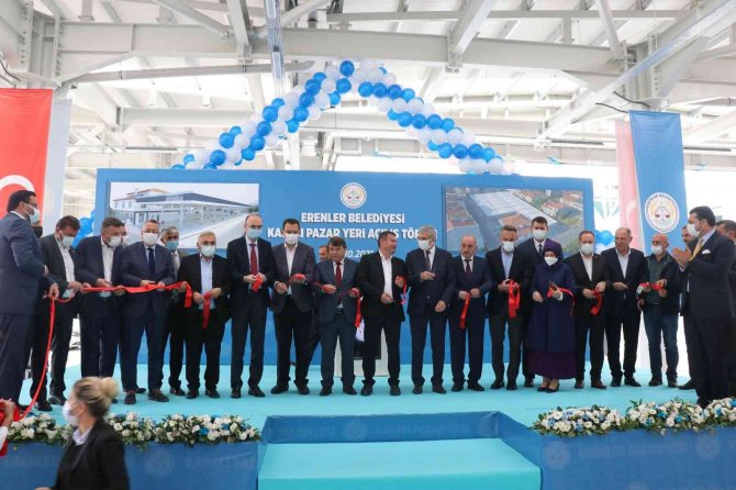 100 Günde Tamamlanan Kapalı Pazar Yeri’nin Açılışı Gerçekleştirildi