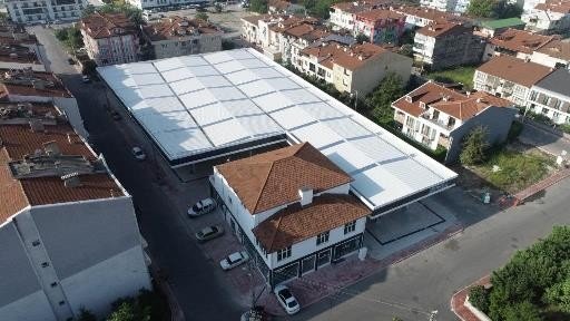 100 Günde Tamamlanan Kapalı Pazar Yeri’nin Açılışı Gerçekleştirildi