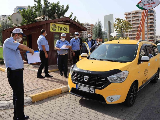 Şanlıurfa’da Ticari Taksiler Denetlendi