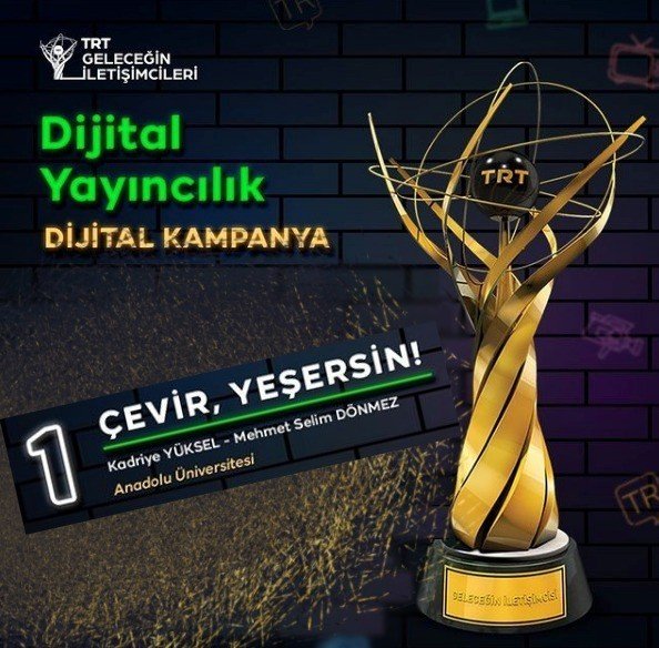 Anadolu Üniversitesi Trt Geleceğin İ̇letişimcileri Yarışması’ndan Ödülle Döndü