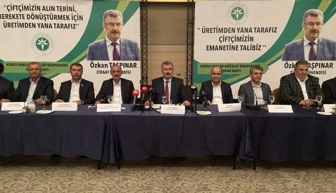 Özkan Taşpınar, Konya Pancar Ekicileri Kooperatifi Başkanlığına Aday