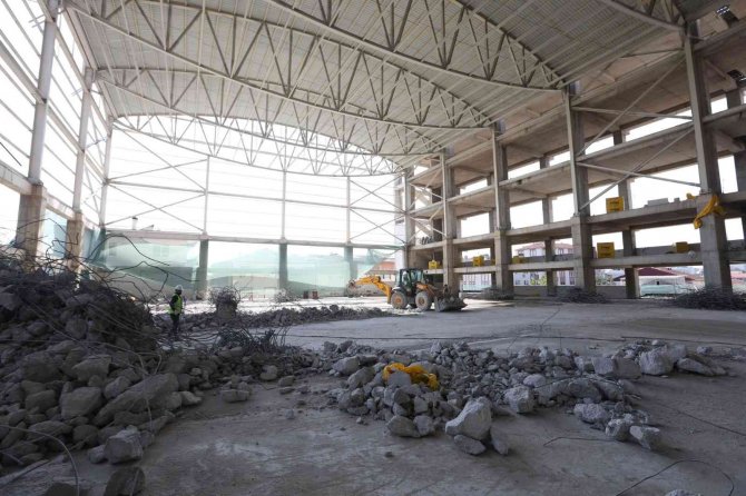 Başkanlar Aygün, Yapımı Devam Eden Projeleri İ̇nceledi