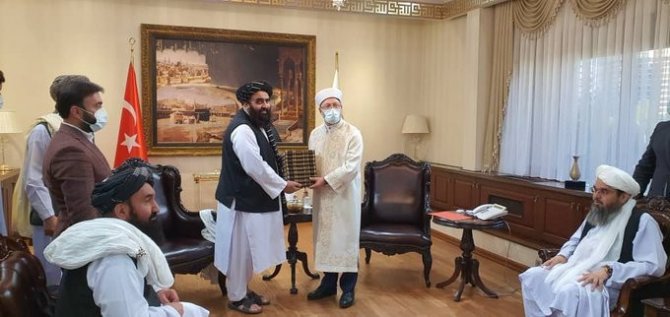 Diyanet İ̇şleri Başkanı Erbaş, Taliban Heyetini Ağırladı