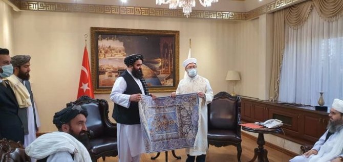 Diyanet İ̇şleri Başkanı Erbaş, Taliban Heyetini Ağırladı