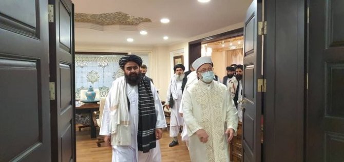 Diyanet İ̇şleri Başkanı Erbaş, Taliban Heyetini Ağırladı