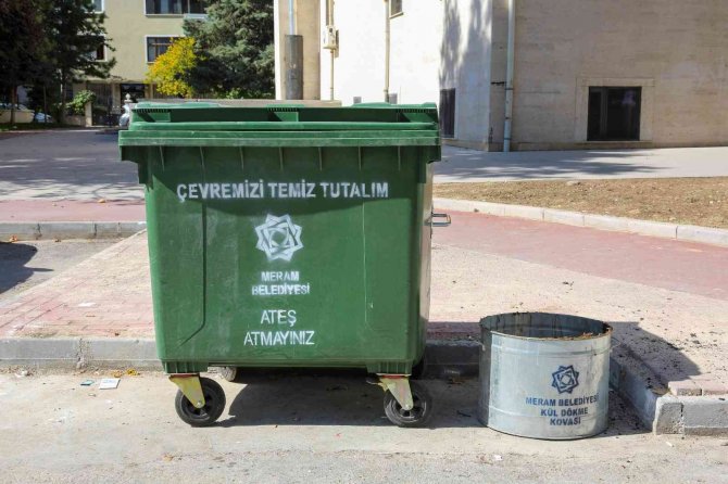 Meram’da Çöp Konteynerleri Yenileniyor