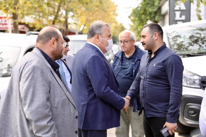 Başkan Çerçi Sanayi Sitesinde Esnaf Ziyareti Yaptı