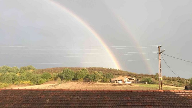 Çanakkale’de Çifte Gökkuşağı Heyecanı