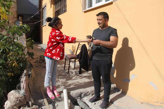 Atık Borusuna Sıkışan Yavru Kedi Böyle Kurtarıldı