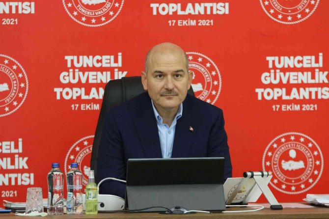 İ̇çişleri Bakanı Süleyman Soylu, Tunceli’de Güvenlik Toplantısına Katıldı