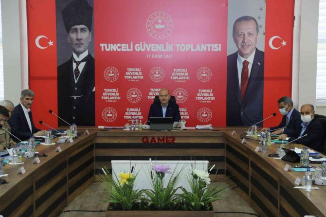 İ̇çişleri Bakanı Süleyman Soylu, Tunceli’de Güvenlik Toplantısına Katıldı