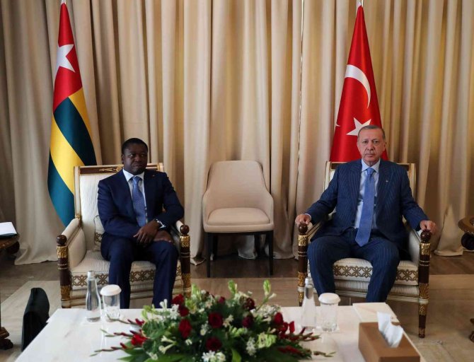 Cumhurbaşkanı Erdoğan, Togolu Mevkidaşı Gnassingbe İle Görüştü