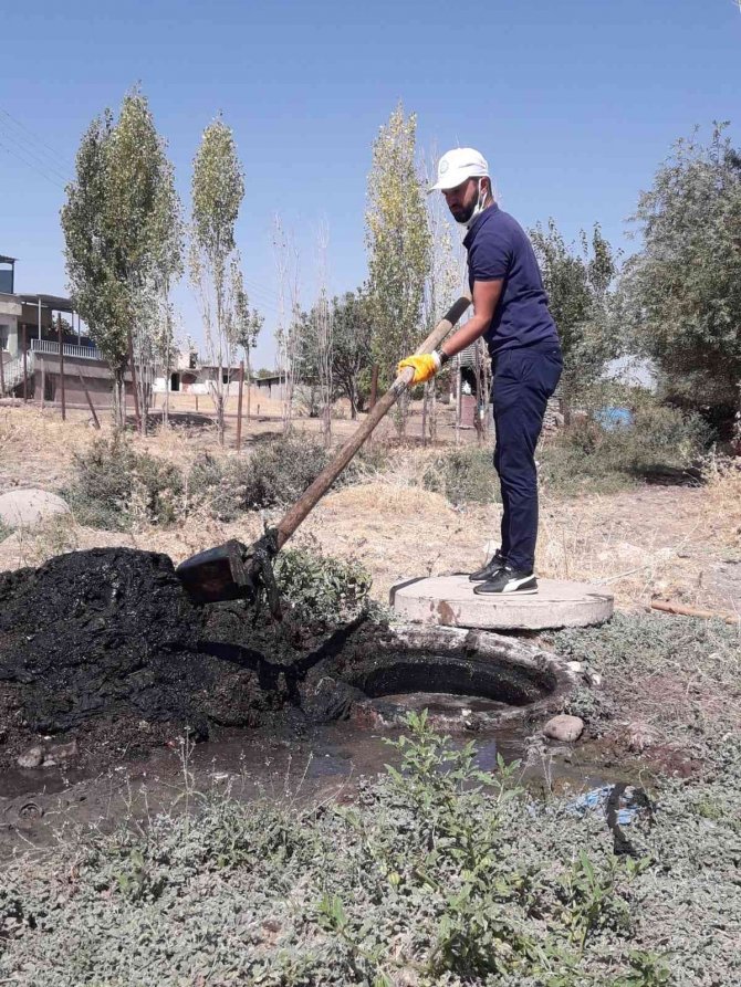 Di̇ski̇, Sarıca Mahallesi’nde Tıkanan Kanalizasyon Sistemini Yeniden Açtı