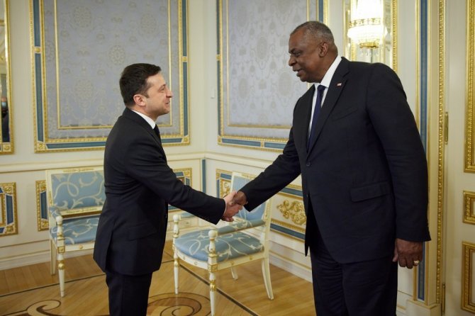 Ukrayna Devlet Başkanı Zelenskiy, Abd Savunma Bakanı Austin İle Görüştü