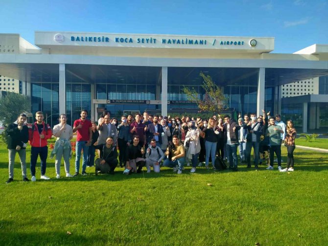 Edremit Sivil Havacılık Yüksekokulu’ndan Balıkesir Koca Seyit Havalimanı’na Teknik Gezi