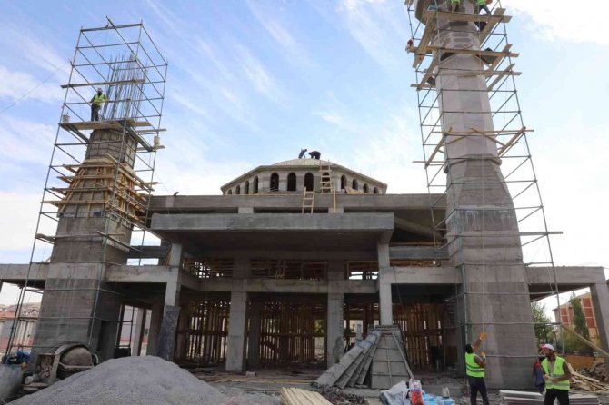 Başkan Palancıoğlu Dursun Koca Cami’nin İnşaatını İnceledi