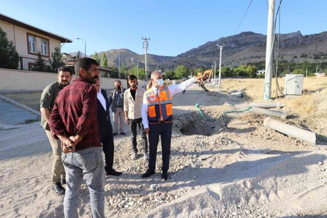 Lice Kanalizasyon Şebekesinin Yüzde 30’u Tamamlandı