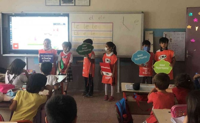 Şanlıurfa’da Minikler Akranlarına Doğayı Anlatıyor